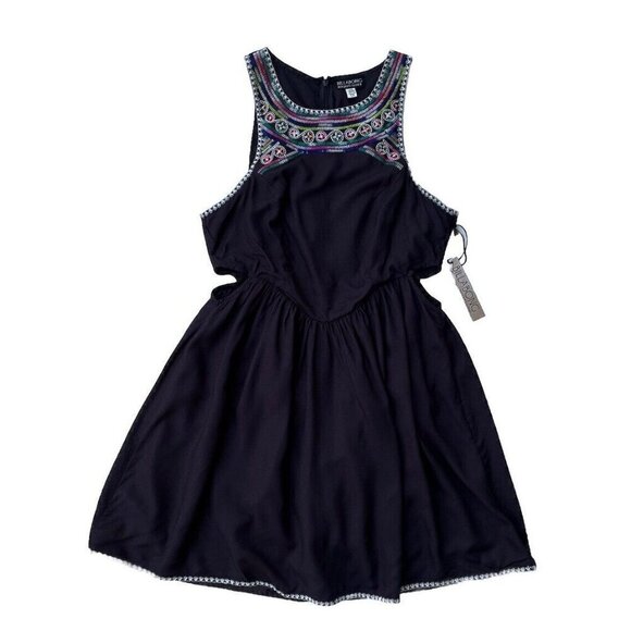 Billabong Juniors Sol Shining Off Black Cut out Dress Size L JD09ASOL - Picture 11 of 14